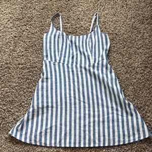 Old Navy Blue and White Striped Dress